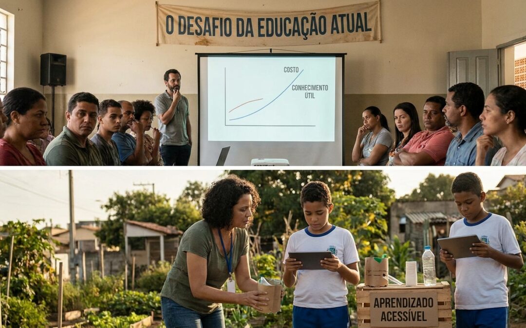 O desafio da educação atual para pais e escolas – como ensinar conhecimentos úteis com o menor custo